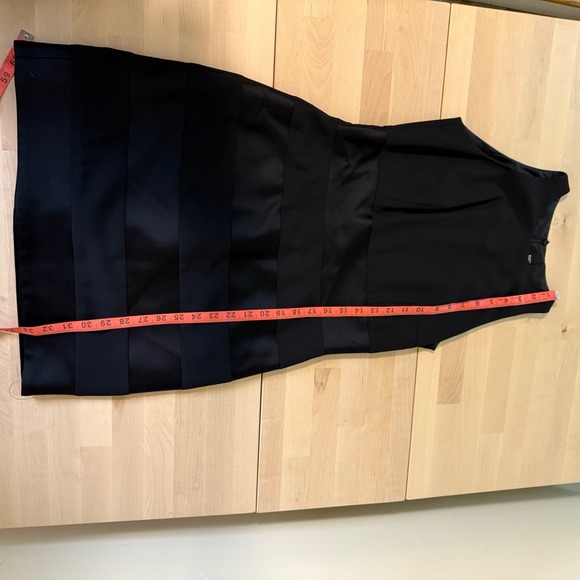 Laundry by Shelli Segal Black Halter Neck Striped Sheath Dress vintage 1995 - Picture 8 of 13